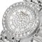 CHOPARD Diamond Bezel Index K18WG Damen Quarzuhr Verspiegeltes Silbernes Zifferblatt 10/5602 8