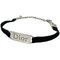 Armband in Schwarz und Silber von Christian Dior 1