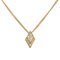 Dior Diamond Rhinestone Necklace Gold Plated Womens by Christian Dior 1