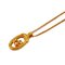 Goldene CD Circle Halskette von Christian Dior 2