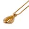 Goldene Halskette mit Tropfen von Christian Dior 2