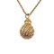 Dior Rhinestone Necklace Gold Womens by Christian Dior 3