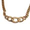 Necklace Choker Rhinestone Womens Gold by Christian Dior, Image 4