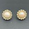 Earrings Rhinestone Fake Pearl Gold Color by Christian Dior, Set of 2 1