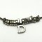 Silberne Halskette mit D-Logo von Christian Dior 1