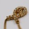 Collar de diamantes de imitación de metal con logo en oro de Christian Dior, Imagen 4