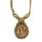 Collar de diamantes de imitación de metal con logo en oro de Christian Dior, Imagen 2