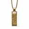 Dior Trotter Plate Necklace Gold Plated Womens by Christian Dior 1