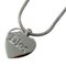 Collar de corazón de plata de Christian Dior, Imagen 1