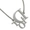 Silberne Logo Halskette von Christian Dior 2