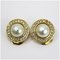 Earrings Gold X Off-White Fake Pearl Womens by Christian Dior, Set of 2 3