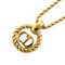 Necklace Cd Circle Gp Plated Gold Ladies by Christian Dior 1