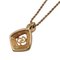 Dior Necklace Womens Brand Transparent Stone Gold Black by Christian Dior, Image 2