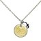 Dior Round Necklace Silver Yellow Metal Ladies by Christian Dior 1