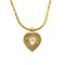 Necklace Gold Heart Gp Rhinestone Ladies by Christian Dior 1