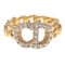 Dior anello Clair D Lune R0988cdlcy_d301 metallo dorato cristallo taglia S Cd da donna Christian di Christian Dior, Immagine 1