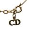 Collana con strass CD placcata in oro di Christian Dior, Immagine 3