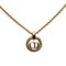 CD Chain Necklace Gold Plated by Christian Dior 1
