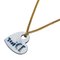 Necklace in Gold with Blue Shell Heart from Christian Dior 2