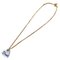 Necklace in Gold with Blue Shell Heart from Christian Dior 3