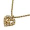 Collana con cuore in oro e strass di Christian Dior, Immagine 1