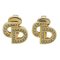 Earrings in Gold with Rhinestone from Christian Dior, Set of 2 1