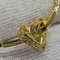 Halskette mit goldenem Herz aus Strass von Christian Dior 7
