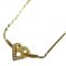 Halskette mit goldenem Herz aus Strass von Christian Dior 1
