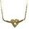 Halskette mit goldenem Herz aus Strass von Christian Dior 4