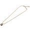 Circle Round Necklace in Transparent Stone Gold Black by Christian Dior 4