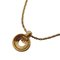 Runde Circle Halskette in Transparentem Steingold Schwarz von Christian Dior 2