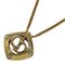Necklace Womens Brand Cd Logo Rhinestone Gold by Christian Dior, Image 1