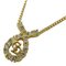 Halskette mit Strass in Gold von Christian Dior 1