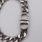 CHRISTIAN DIOR Dior CD Icon Chain Link Bracelet Metal Silver Black 4