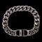CHRISTIAN DIOR Dior CD Icon Chain Link Bracelet Metal Silver Black 1