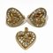 Collana e orecchini con logo in strass di Christian Dior, set di 3, Immagine 1