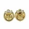 Earrings in Metal and Gold with Rhinestone Beads from Christian Dior, Set of 2 1