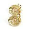 Aretes de metal y oro con cuentas de diamantes de imitación de Christian Dior. Juego de 2, Imagen 4