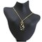 Ovale Halskette mit Strasssteinen in Schwarz & Gold von Christian Dior 1