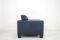 Vintage Swiss DS 17 Dark Blue Leather Armchair from de Sede, Image 14