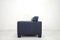 Vintage Swiss DS 17 Dark Blue Leather Armchair from de Sede 10