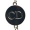 3-reihige Halskette mit Band aus silberfarbenem Metall von Christian Dior 2
