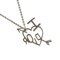 I Love Heart Motif Pendant Necklace in Silver by Christian Dior 4