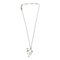 I Love Heart Motif Pendant Necklace in Silver by Christian Dior 2