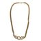 Gold GP Design Chain Necklace by Christian Dior 2