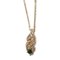 Collar de diamantes de imitación de metal con logotipo de Cd dorado de Christian Dior, Imagen 2
