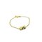 Vintage CD Logo Dice Motif Chain Bracelet in Gold by Christian Dior 1
