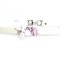 Choker Necklace Trotter Flower Lin eather/Metal Off-White/Pink/Silver by Christian Dior 2