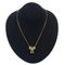 Necklace Ladys Gold Ribbon Rhinestone by Christian Dior 9