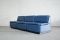 Vintage Modular Blue Leather Sofa, 1979, Image 9